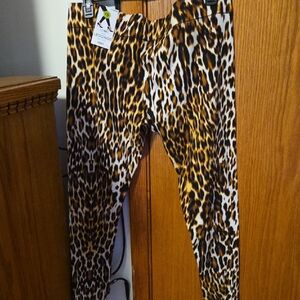 Mixit Leopard Print Knit Leggings